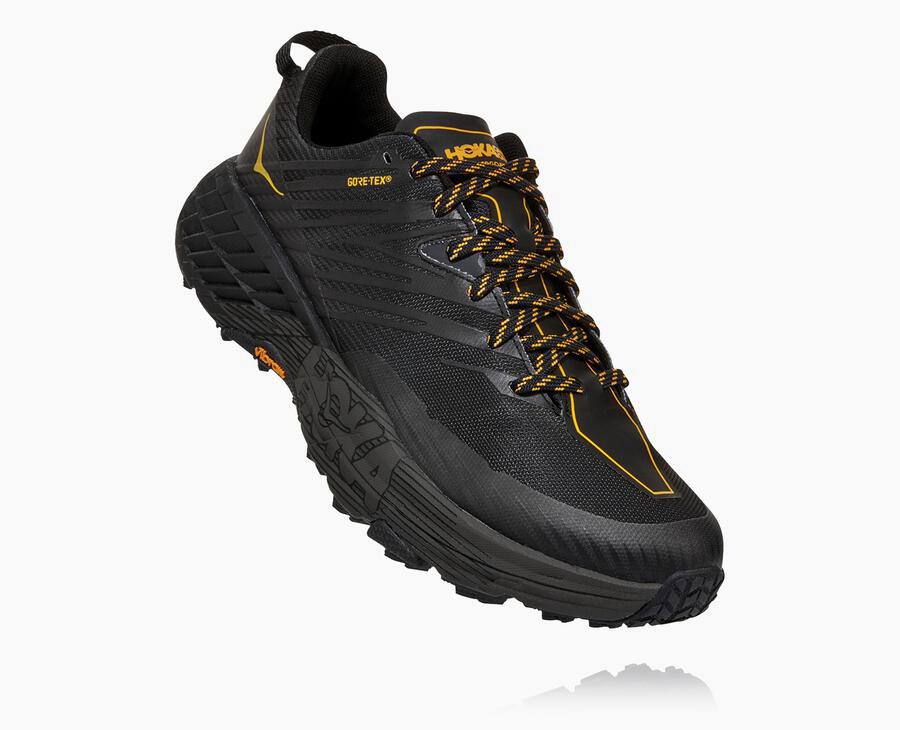 Tenis Trail Hoka One One Masculino Pretas - Speedgoat 4 Gore-Tex - 945-WUTSCB